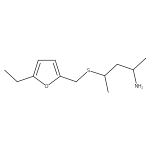 4-{[(5-Ethylfuran-2-yl)methyl]sulfanyl}pentan-2-amine Structure