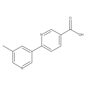 6-(5-Methylpyridin-3-yl)pyridine-3-carboxylic acid结构式