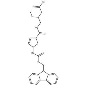 4-{[4-({[(9H-fluoren-9-yl)methoxy]carbonyl}amino)cyclopent-2-en-1-yl]formamido}-3-methoxybutanoic acid结构式