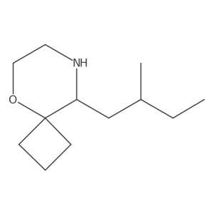 9-(2-Methylbutyl)-5-oxa-8-azaspiro[3.5]nonane Structure