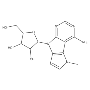 (2R,3R,4S,5R)-2-(12-amino-3-methyl-3,7,9,11-tetrazatricyclo[6.4.0.02,6]dodeca-1(12),2(6),4,8,10-pentaen-7-yl)-5-(hydroxymethyl)oxolane-3,4-diol Structure