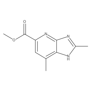 methyl 2,7-dimethyl-3H-imidazo[4,5-b]pyridine-5-carboxylate Structure
