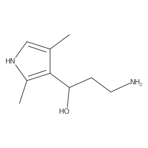 (1R)-3-amino-1-(2,4-dimethyl-1H-pyrrol-3-yl)propan-1-ol Structure
