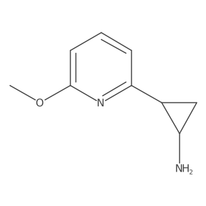 rac-(1R,2R)-2-(6-methoxypyridin-2-yl)cyclopropan-1-amine结构式