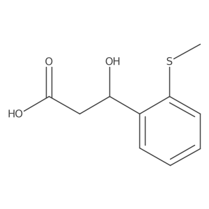(3R)-3-hydroxy-3-[2-(methylsulfanyl)phenyl]propanoic acid Structure