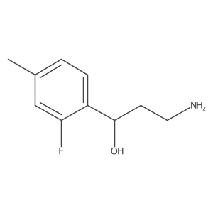 (1R)-3-amino-1-(2-fluoro-4-methylphenyl)propan-1-ol Structure