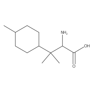 2-Amino-3-methyl-3-(4-methylcyclohexyl)butanoic acid Structure