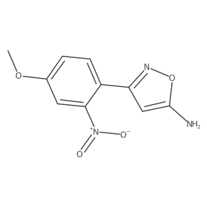 3-(4-Methoxy-2-nitrophenyl)-1,2-oxazol-5-amine结构式