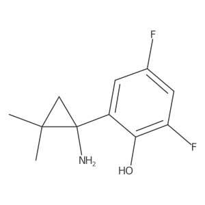 2-(1-Amino-2,2-dimethylcyclopropyl)-4,6-difluorophenol Structure