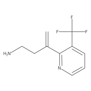 3-[3-(Trifluoromethyl)pyridin-2-yl]but-3-en-1-amine结构式