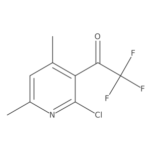 1-(2-Chloro-4,6-dimethylpyridin-3-yl)-2,2,2-trifluoroethan-1-one Structure