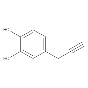 4-(Prop-2-yn-1-yl)benzene-1,2-diol结构式