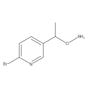 O-[1-(6-bromopyridin-3-yl)ethyl]hydroxylamine Structure