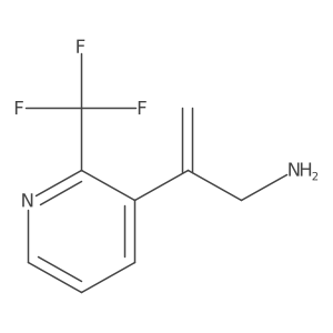 2-[2-(Trifluoromethyl)pyridin-3-yl]prop-2-en-1-amine结构式