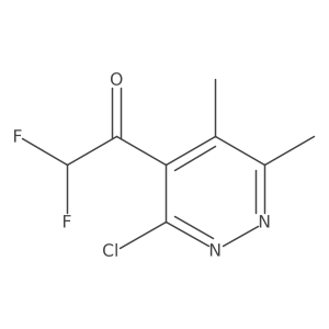 1-(3-Chloro-5,6-dimethylpyridazin-4-yl)-2,2-difluoroethan-1-one结构式