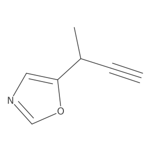 5-(But-3-yn-2-yl)-1,3-oxazole Structure