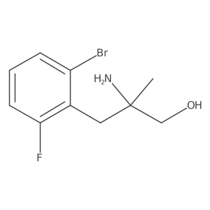 2-Amino-3-(2-bromo-6-fluorophenyl)-2-methylpropan-1-ol Structure
