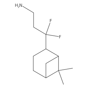 3-{6,6-Dimethylbicyclo[3.1.1]heptan-2-yl}-3,3-difluoropropan-1-amine Structure
