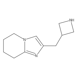 3-({5H,6H,7H,8H-imidazo[1,2-a]pyridin-2-yl}methyl)azetidine结构式