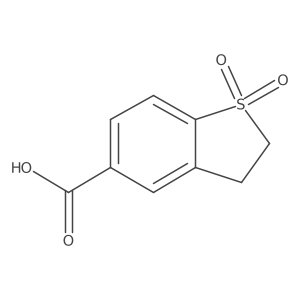 1,1-Dioxo-2,3-dihydro-1lambda6-benzothiophene-5-carboxylic acid结构式
