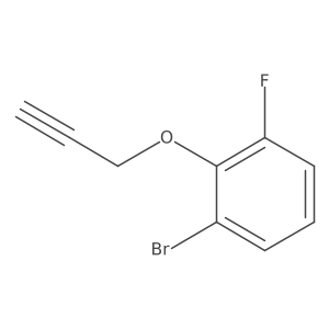 1-Bromo-3-fluoro-2-(prop-2-yn-1-yloxy)benzene Structure