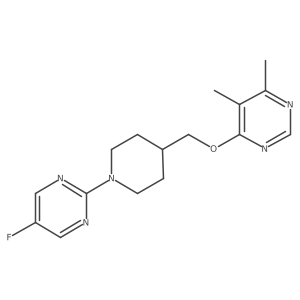 4-((1-(5-Fluoropyrimidin-2-yl)piperidin-4-yl)methoxy)-5,6-dimethylpyrimidine Structure