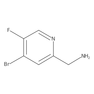 (4-Bromo-5-fluoropyridin-2-yl)methanamine结构式