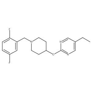 2-({1-[(2,5-Difluorophenyl)methyl]piperidin-4-yl}oxy)-5-ethylpyrimidine结构式