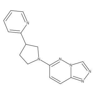 2-(1-{[1,2,4]Triazolo[4,3-b]pyridazin-6-yl}pyrrolidin-3-yl)pyridine Structure