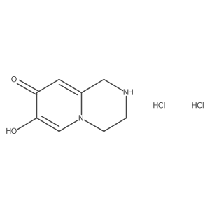7-Hydroxy-1,2,3,4-tetrahydropyrido[1,2-a]pyrazin-8-one;dihydrochloride结构式