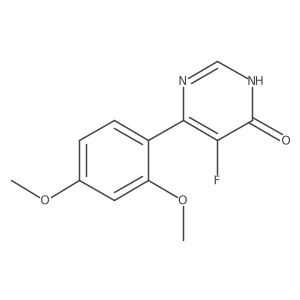 6-(2,4-Dimethoxyphenyl)-5-fluoro-3,4-dihydropyrimidin-4-one Structure