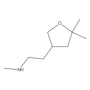 [2-(5,5-Dimethyloxolan-3-yl)ethyl](methyl)amine结构式