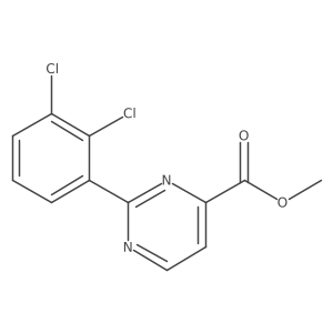 Methyl 2-(2,3-dichlorophenyl)pyrimidine-4-carboxylate Structure