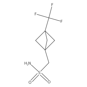 [3-(Trifluoromethyl)bicyclo[1.1.1]pentan-1-yl]methanesulfonamide结构式