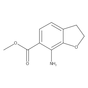 Methyl 7-amino-2,3-dihydrobenzofuran-6-carboxylate结构式