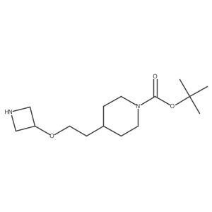 tert-Butyl 4-(2-(azetidin-3-yloxy)ethyl)piperidine-1-carboxylate结构式