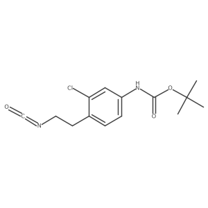 tert-butyl N-[3-chloro-4-(2-isocyanatoethyl)phenyl]carbamate Structure