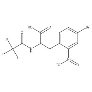 3-(4-Bromo-2-nitrophenyl)-2-(2,2,2-trifluoroacetamido)propanoic acid Structure