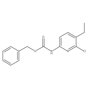 benzyl N-(6-chloro-5-ethylpyridin-2-yl)carbamate结构式