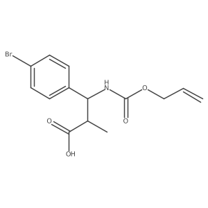 3-(4-Bromophenyl)-2-methyl-3-{[(prop-2-en-1-yloxy)carbonyl]amino}propanoic acid结构式