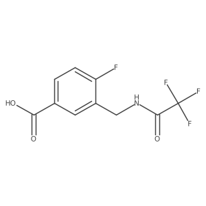 4-Fluoro-3-[(trifluoroacetamido)methyl]benzoic acid结构式