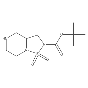 tert-butyl 1,1-dioxo-hexahydro-2H-1lambda6-[1,2,5]thiadiazolo[2,3-a]pyrazine-2-carboxylate Structure