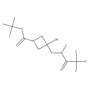 tert-butyl 3-hydroxy-3-[(2,2,2-trifluoro-N-methylacetamido)methyl]azetidine-1-carboxylate Structure