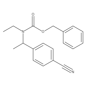 benzyl N-[1-(4-cyanophenyl)ethyl]-N-ethylcarbamate结构式