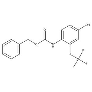 benzyl N-[4-hydroxy-2-(trifluoromethoxy)phenyl]carbamate Structure