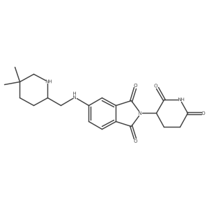 5-{[(5,5-dimethylpiperidin-2-yl)methyl]amino}-2-(2,6-dioxopiperidin-3-yl)-2,3-dihydro-1H-isoindole-1,3-dione结构式