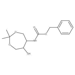 benzyl N-[(5R,6S)-6-hydroxy-2,2-dimethyl-1,3-dioxepan-5-yl]carbamate Structure