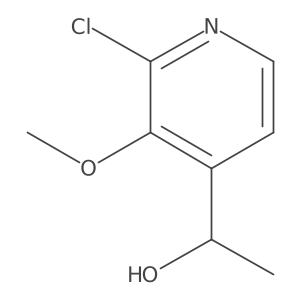 1-(2-Chloro-3-methoxypyridin-4-yl)ethanol结构式