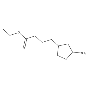 Ethyl 4-(3-aminocyclopentyl)butanoate结构式