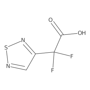 2,2-Difluoro-2-(1,2,5-thiadiazol-3-yl)acetic acid结构式